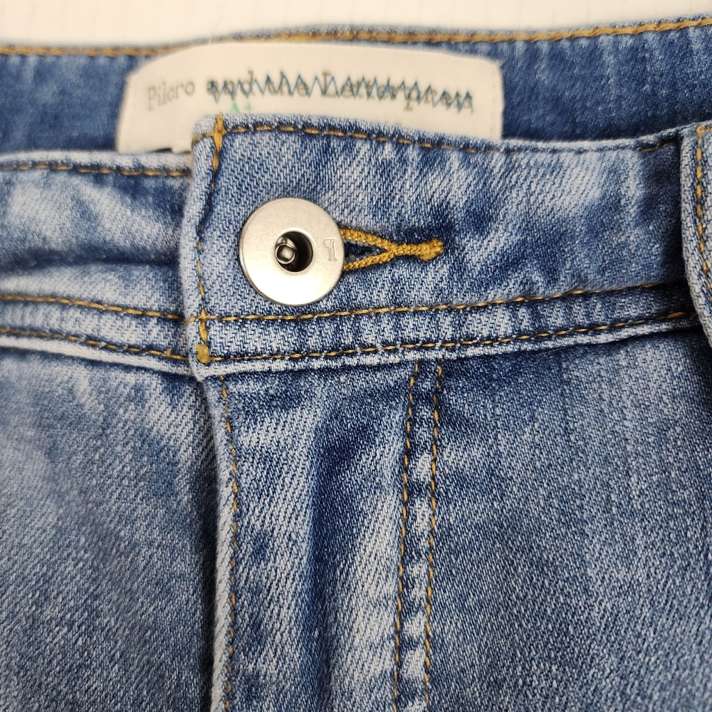 Pilcro Anthropologie Ankle Jeans Light Blue Distressed Denim Size 22W - Picture 5 of 16